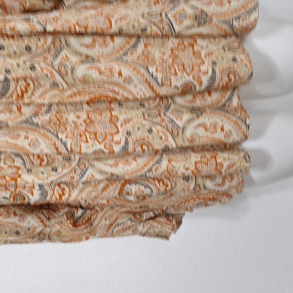 Jodifl Bohemian Paisley Mixed Media Hippie Balloon Sleeve Peasant Boho Top L - Picture 3 of 13